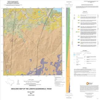 Geologic map of the Losoya quadrangle, Texas