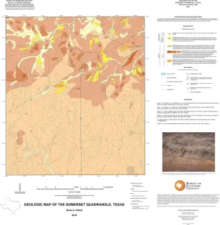 Geologic map of the Somerset quadrangle, Texas