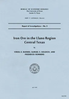 Iron ore in the Llano region, central Texas