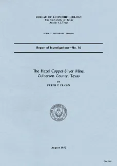 The Hazel copper-silver mine, Culberson County, Texas