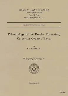 Paleontology of the Rustler Formation, Culberson County, Texas