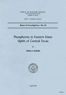 Phosphorite in eastern Llano uplift of central Texas