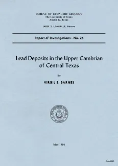 Lead deposits in the Upper Cambrian of central Texas