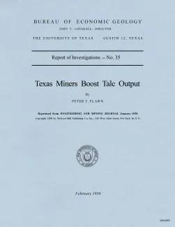 Texas Miners Boost Talc Output