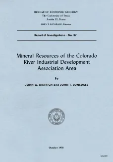 Mineral resources of the Colorado River Industrial Development Association area