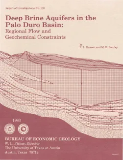 Deep brine aquifers in the Palo Duro basin:  regional flow and geochemical constraints