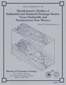 Morphometric studies of subhumid and semiarid drainage basins, Texas panhandle and northeastern New Mexico