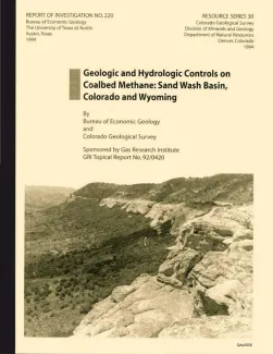 With Colorado Geological Survey. Geologic and Hydrologic Controls on Coalbed Methane: Sand Wash Basin, Colorado and Wyoming