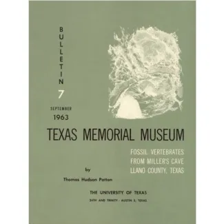 Fossil Vertebrates from Miller's Cave, Llano County, Texas