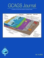 An image of the cover of the Gulf Coast Association of Geologic Societies 2025 Journal.