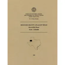 Bouguer gravity Atlas of Texas, Brownfield sheet