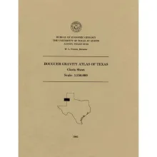 Bouguer gravity Atlas of Texas, Clovis sheet