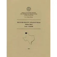 Bouguer gravity Atlas of Texas, Dalhart sheet