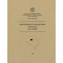 Bouguer gravity Atlas of Texas, Lubbock sheet