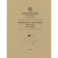 Bouguer gravity Atlas of Texas, Plainview sheet