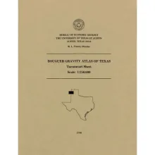 Bouguer gravity Atlas of Texas, Tucumcari sheet