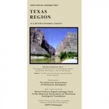 Highway Geology of Texas Map