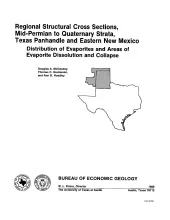 Regional structural cross sections, mid-Permian to Quaternary strata, Texas panhandle and eastern New Mexico:  distribution of evaporites and areas of evaporite dissolution and collapse