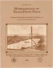 Hydrogeology of Trans-Pecos Texas