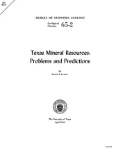 Texas Mineral Resources: Problems and Predictions
