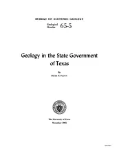 Geology in the State Government of Texas