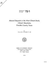 Mineral deposits in the west Chinati stock, Chinati Mountains, Presidio County, Texas