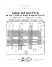 Geology and geohydrology of the Palo Duro Basin, Texas panhandle -- a report on the progress of nuclear waste isolation feasibility studies (1978)