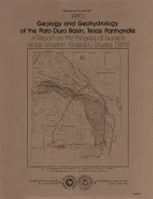 Geology and geohydrology of the Palo Duro basin, Texas panhandle  -- a report on the progress of nuclear waste isolation feasibility studies (1979)