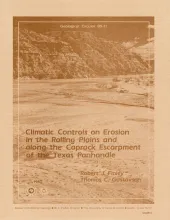 Climatic controls on erosion in the rolling plains and along the Caprock Escarpment of the Texas panhandle