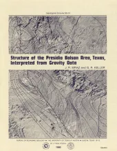 Structure of the Presidio Bolson area, Texas, interpreted from gravity data