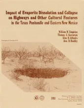 Impact of evaporite dissolution and collapse on highways and other cultural features in the Texas panhandle and eastern New Mexico