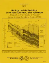 Geology and geohydrology of the Palo Duro basin, Texas panhandle -- a report on the progress of nuclear waste isolation feasibility studies (1981), annual report for period October 1,  1980 - September 30, 1981