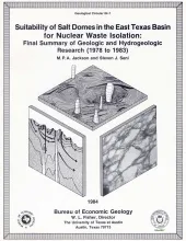 Suitability of salt domes in the east Texas basin for nuclear waste isolation:  final summary of geologic and hydrologic research (1978 to 1983)