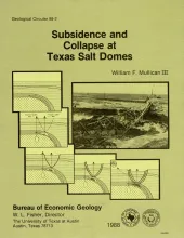 Subsidence and collapse at Texas salt domes