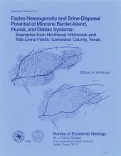 Facies heterogeneity and brine-disposal potential of Miocene barrier island, fluvial, and deltaic systems:  examples from northeast Hitchcock and Alta Loma fields, Galveston County, Texas