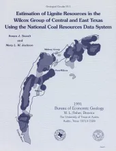 Estimation of lignite resources in the Wilcox Group of central and east Texas using the National Coal Resources Data System