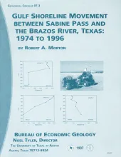 Gulf shoreline movement between Sabine Pass and the Brazos River, Texas:  1974 to 1996