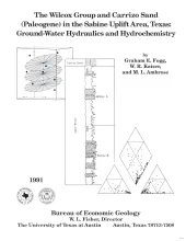 The Wilcox Group and Carrizo Sand (Paleogene) in the Sabine Uplift Area, Texas: Ground-water Hydraulics and Hydrochemistry