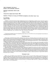 Summary of Progress on Geology and Oil Shale Investigation in San Saba County