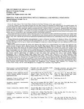 Principal War and Industrial Metals, Minerals, and Mineral Substances