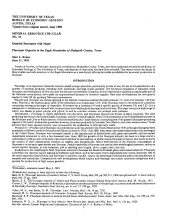 Fluorspar deposits in the Eagle Mountains of Hudspeth County, Texas