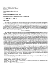 Representative sections of the Ellenburger group in central Texas