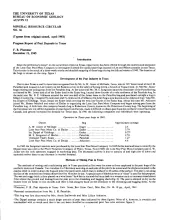 Progress Report on Peat Deposits in Texas