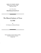 The Mineral Industry of Texas in 1968