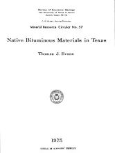 Native bituminous materials in Texas