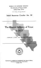 The Mineral Industry of Texas in 1973
