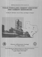 Texas Portland cement industry and cement resources