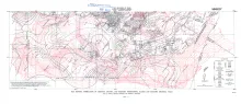 Map showing correlation of geologic, gravity, and magnetic observations, Blanco and Gillespie Counties, Texas