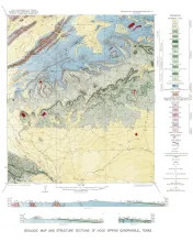 Geologic Map and Structure Sections of Hood Spring Quadrangle, Texas