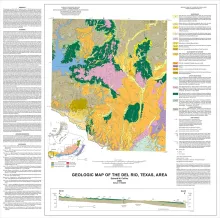 Geologic map of the Del Rio, Texas, area